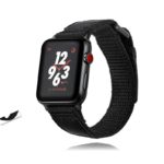 Bla Leather Sport Loop Woven Nylon Breathable Wristband Series 7 6 5